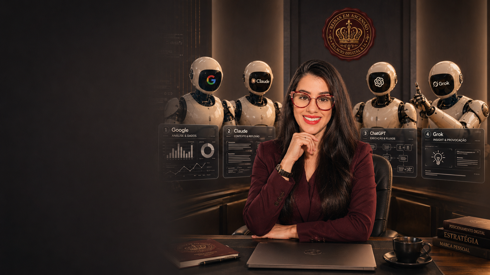 Daiane Barros no Palácio Digital & IA com a equipe de Inteligências Artificiais